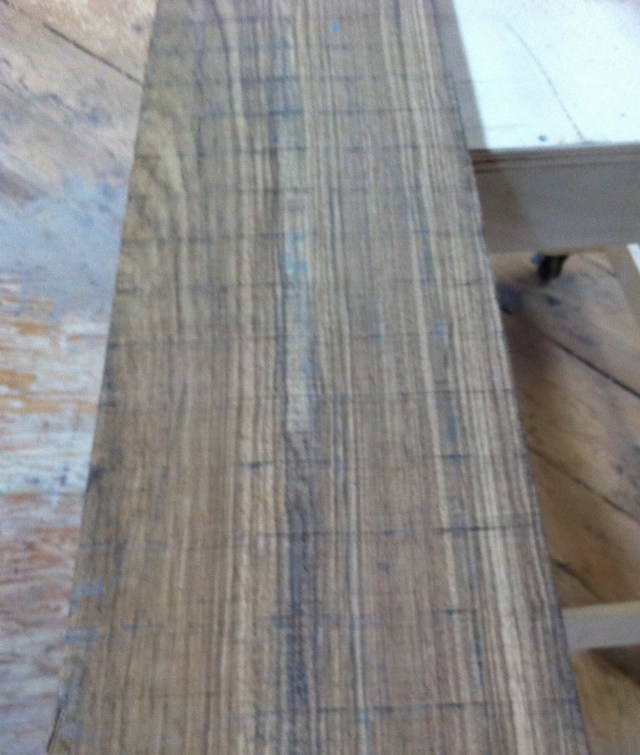 BEFORE - zebra wood from the lumbar yard
